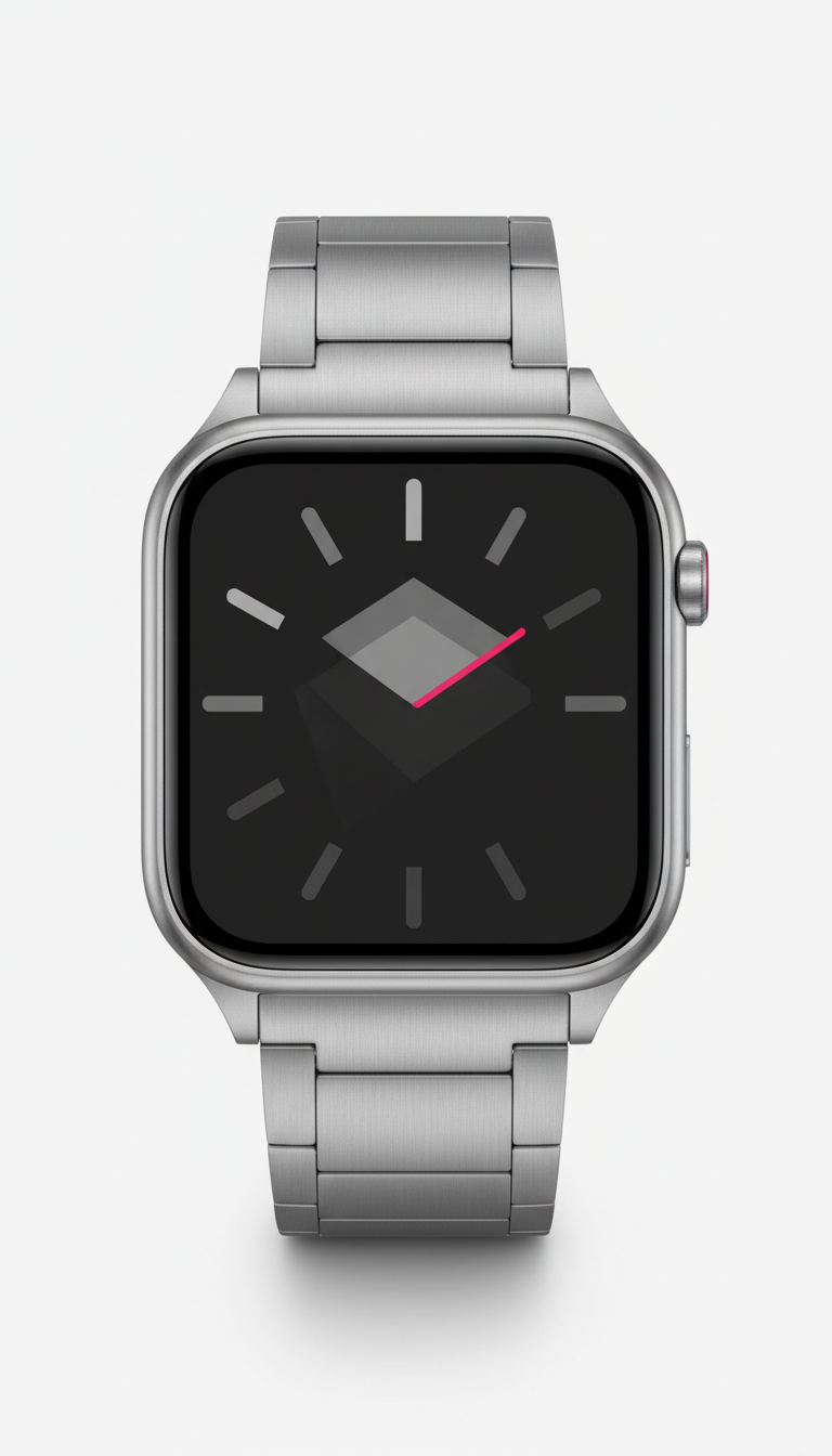 Brushed Chrome Smart Watch